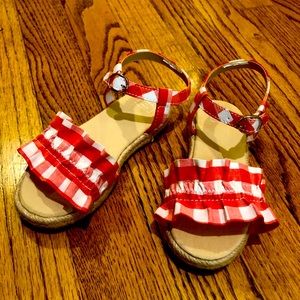 Janie and Jack gibgham sandals
